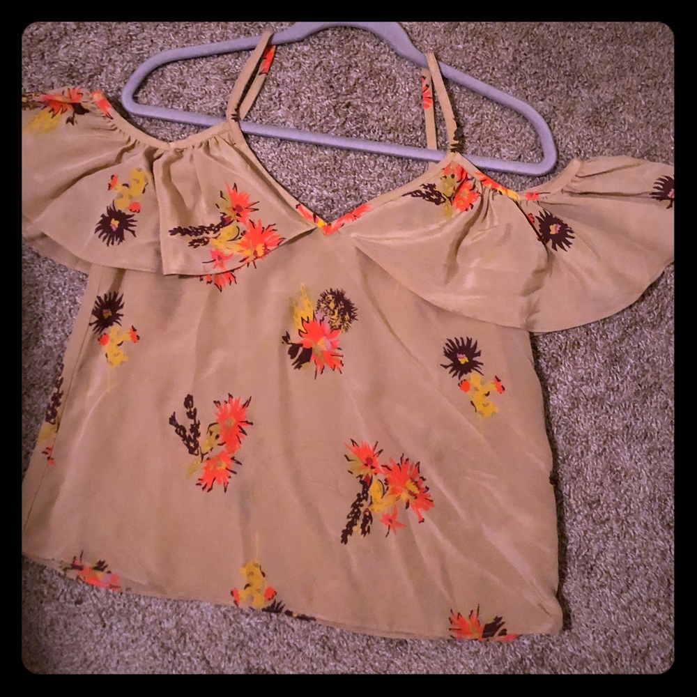 Madewell cold shoulder blouse